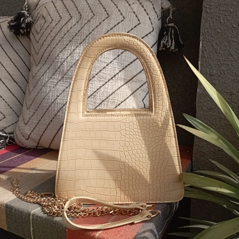 Mock Croc Mini Satchel Bag - Picture 16 of 16